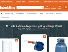 Tablet Screenshot of interklima.de